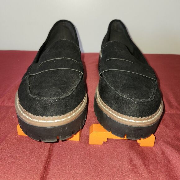 Jellypop Shoes Womens 6 M Paris Slip On Loafers Black Comfort Suede Casual - Picture 3 of 8